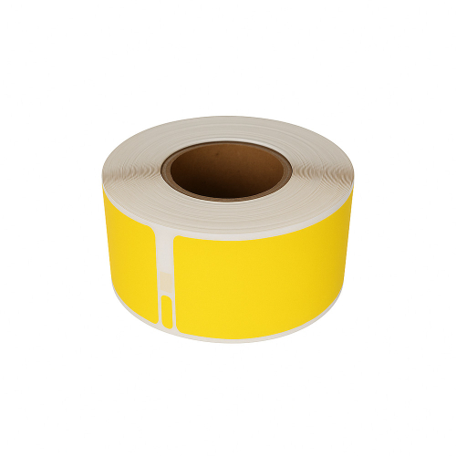 Etichette compatibili con Dymo 99010, gialle, 28 x 89 mm, 130 etichette
