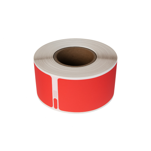 Etichette compatibili con Dymo 99010, rosse, 28 x 89 mm, 130 etichette