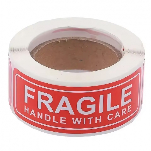 Maniglia fragile con etichette di cura - 120 pezzi