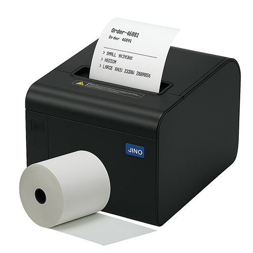 Pacchetto iniziale: stampante per scontrini JINO XP-Q200H + 10 rotoli per registratore di cassa