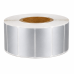 Etichette termiche, argento, 51 x 25 mm, plastica, 2580 etichette, trasferimento termico