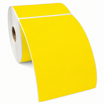 Etichette compatibili Zebra 102 x 210 gialle